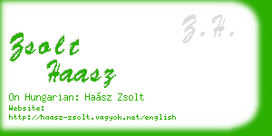 zsolt haasz business card